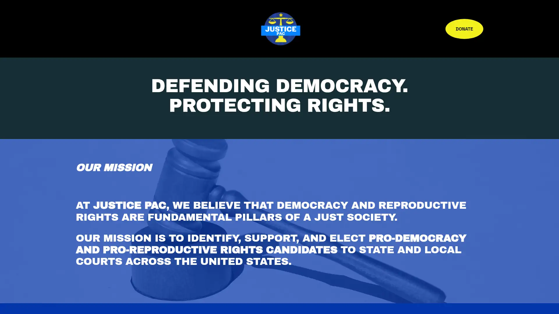 justpac.org screenshot