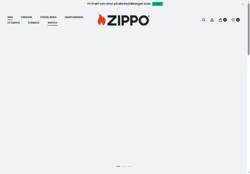 zippo.com.se screenshot