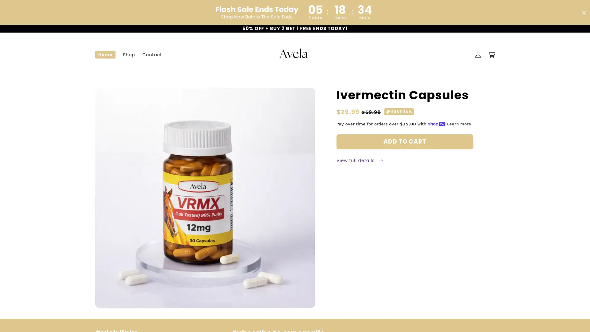getavela.shop screenshot