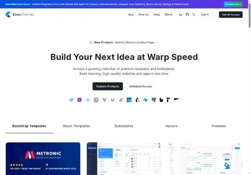 keenthemes.com screenshot