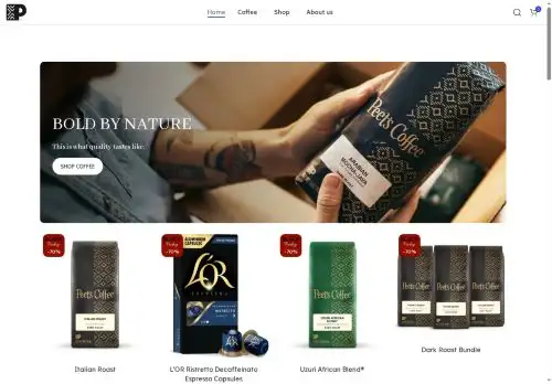 peetncoffee.com screenshot