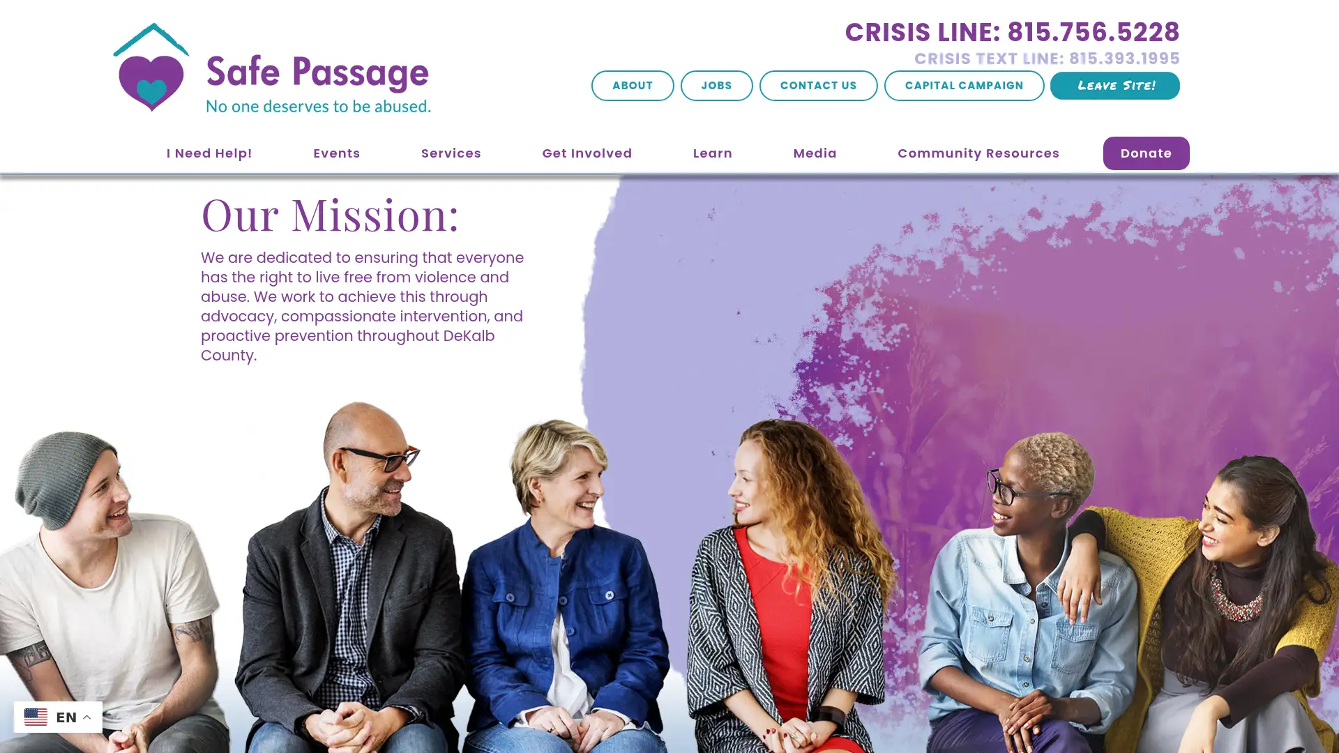 safepassagedv.org screenshot
