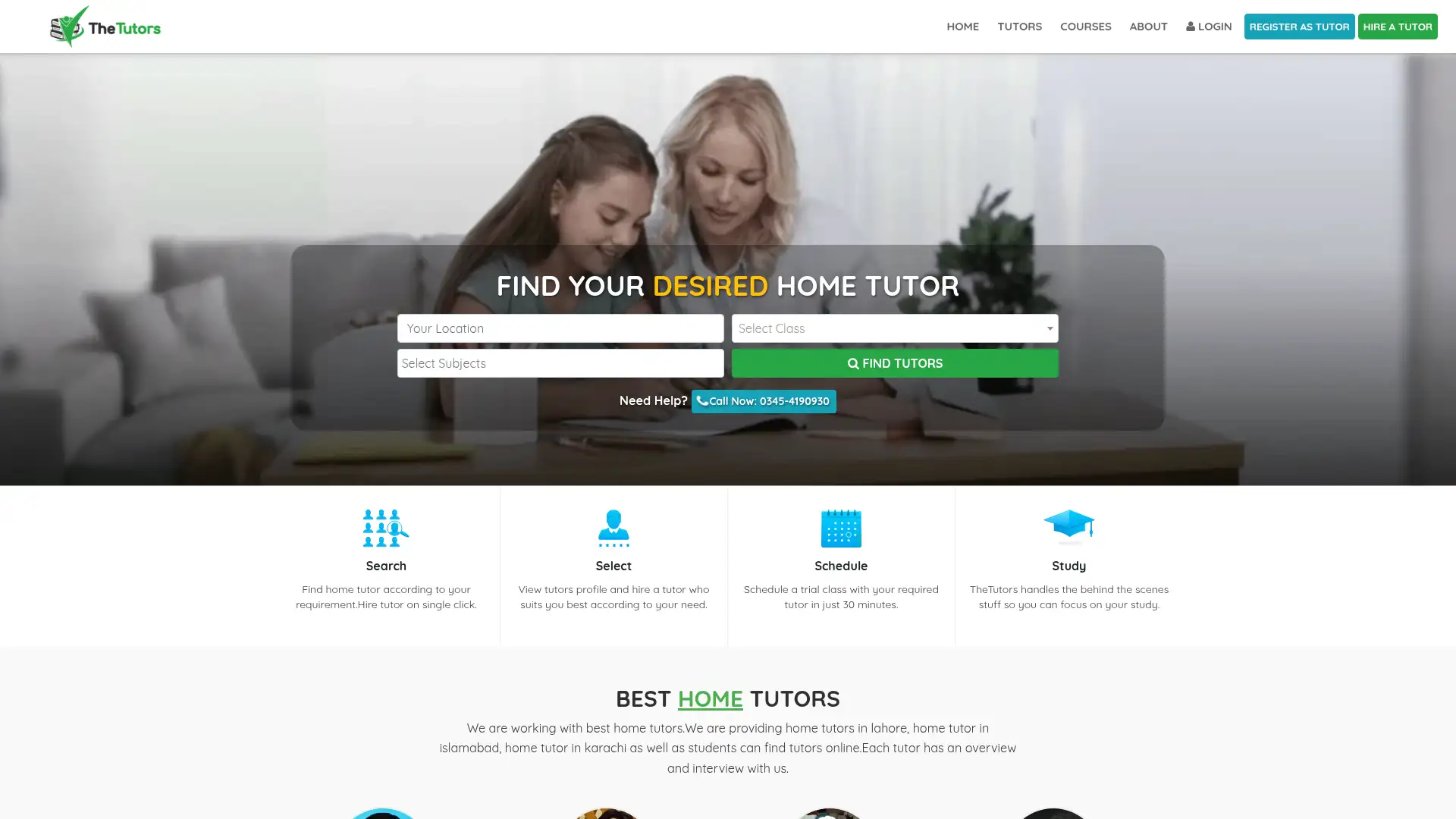 thetutors.pk screenshot