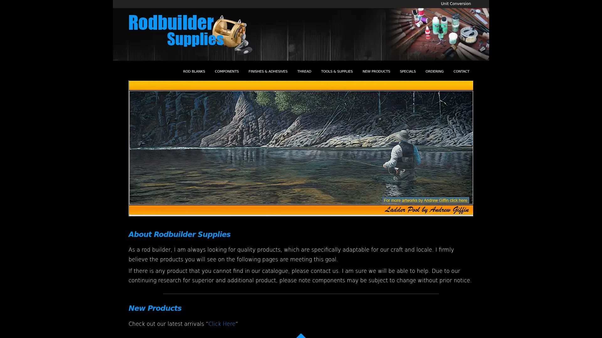 rodbuildersupplies.com screenshot