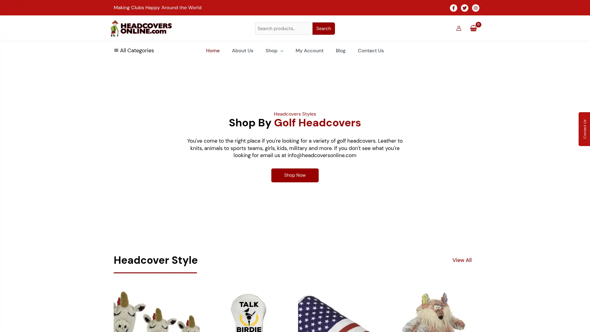 headcoversonline.com screenshot