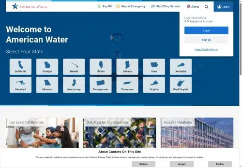amwater.com screenshot