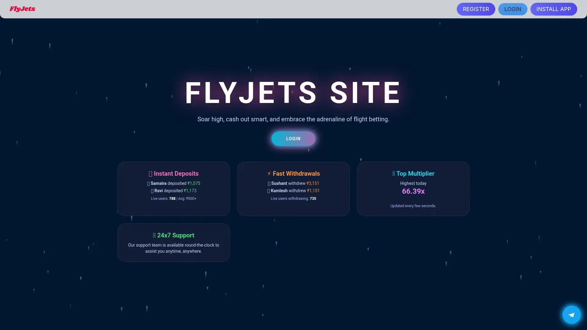 flyjets.live screenshot
