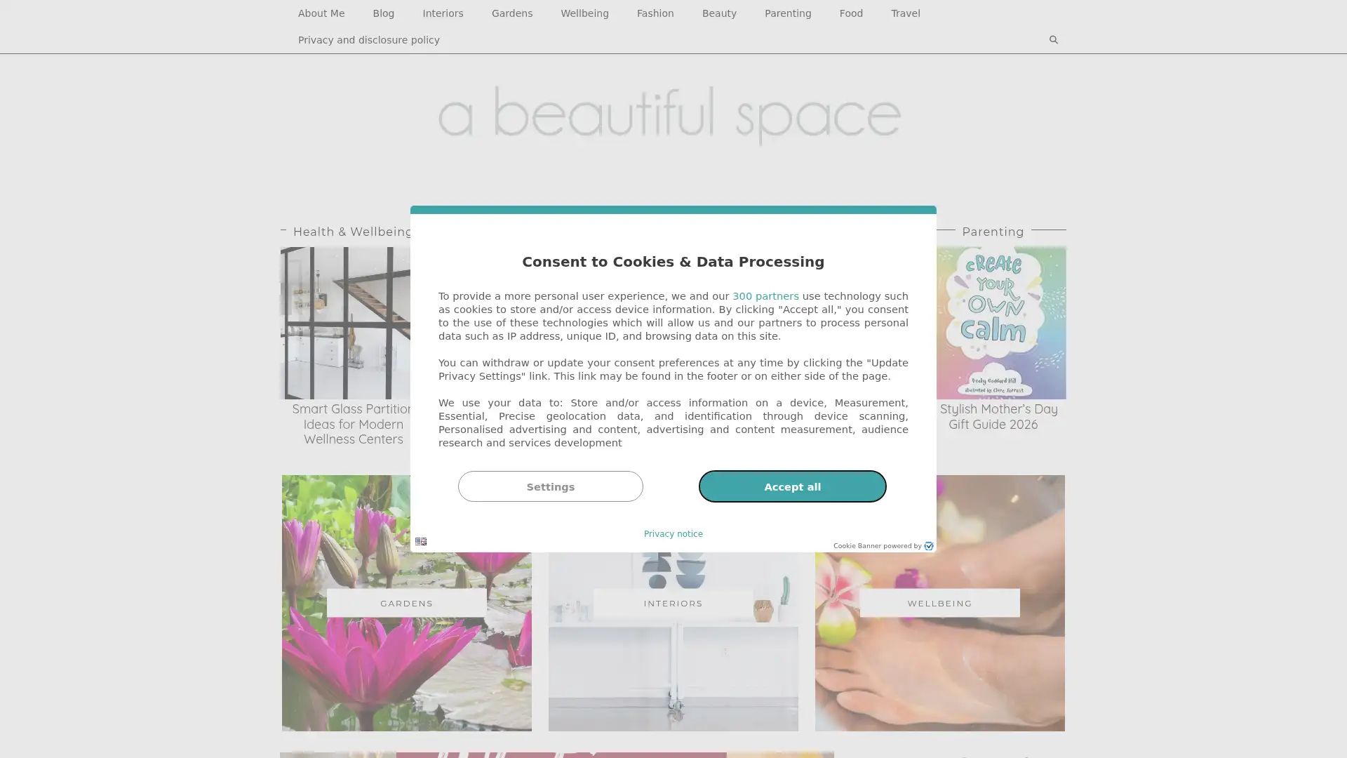 abeautifulspace.co.uk screenshot