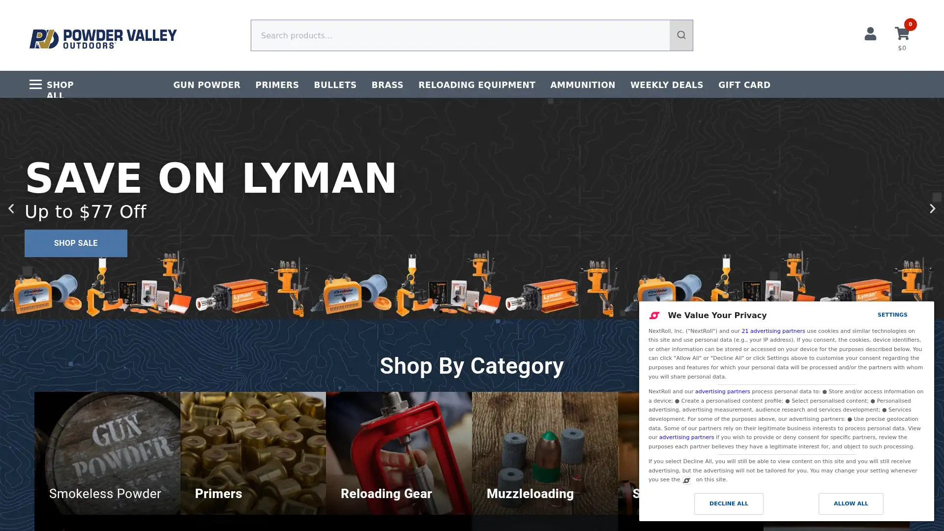 powdervalley.com screenshot