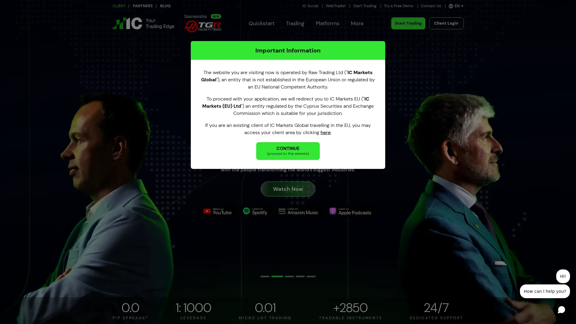 icmarkets.com screenshot