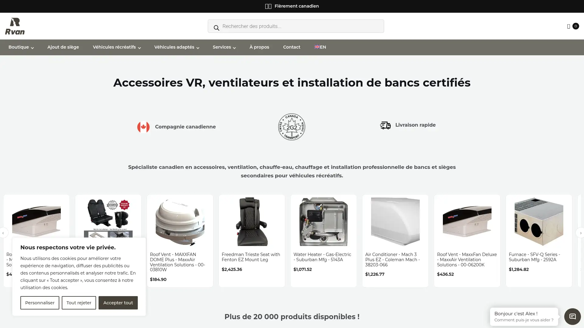 rvanconversion.ca screenshot