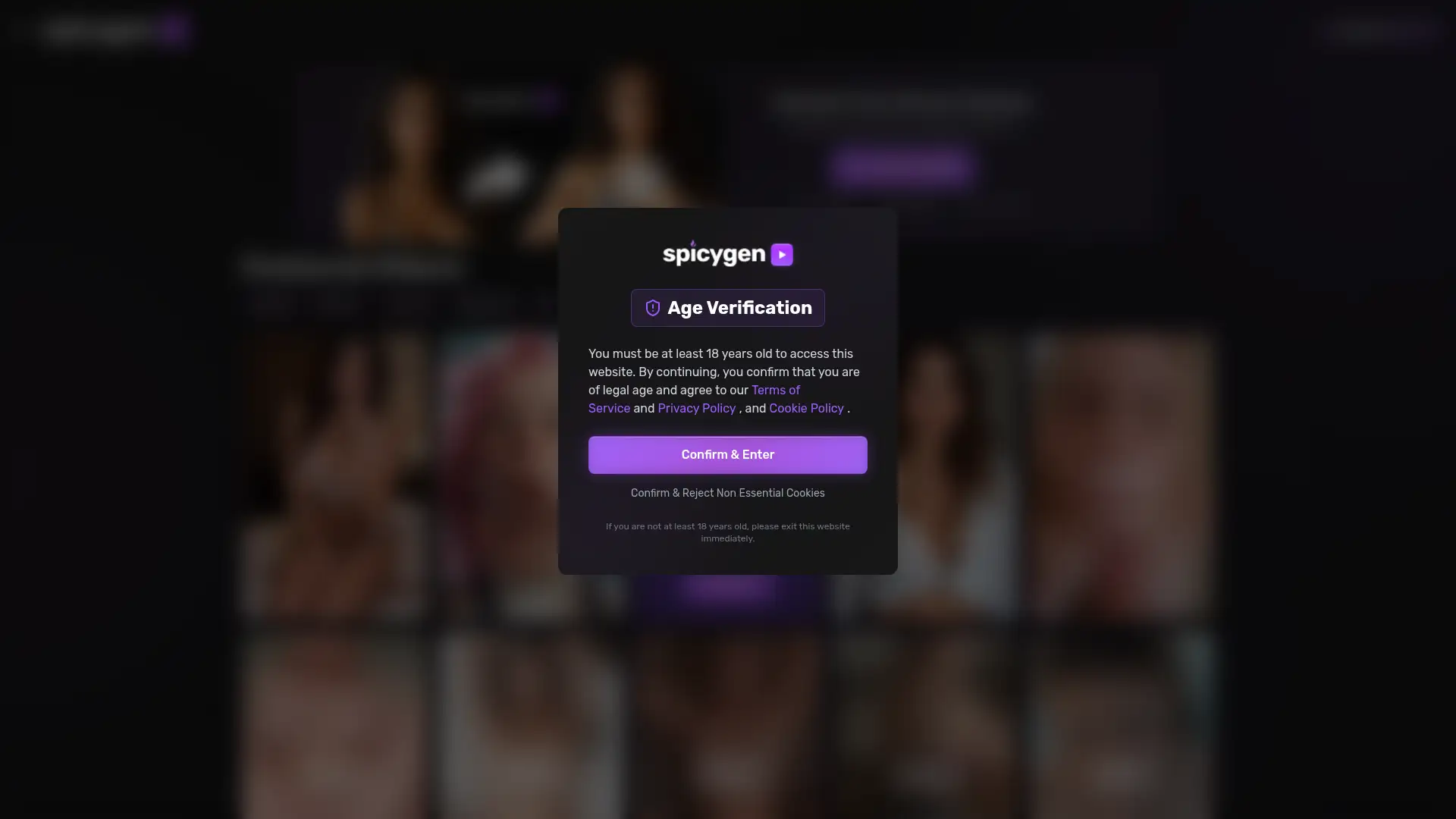 spicygen.ai screenshot