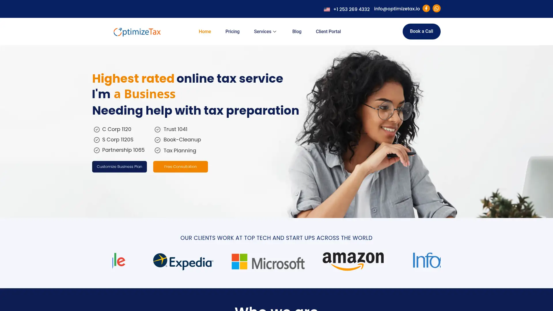 optimizetax.io screenshot