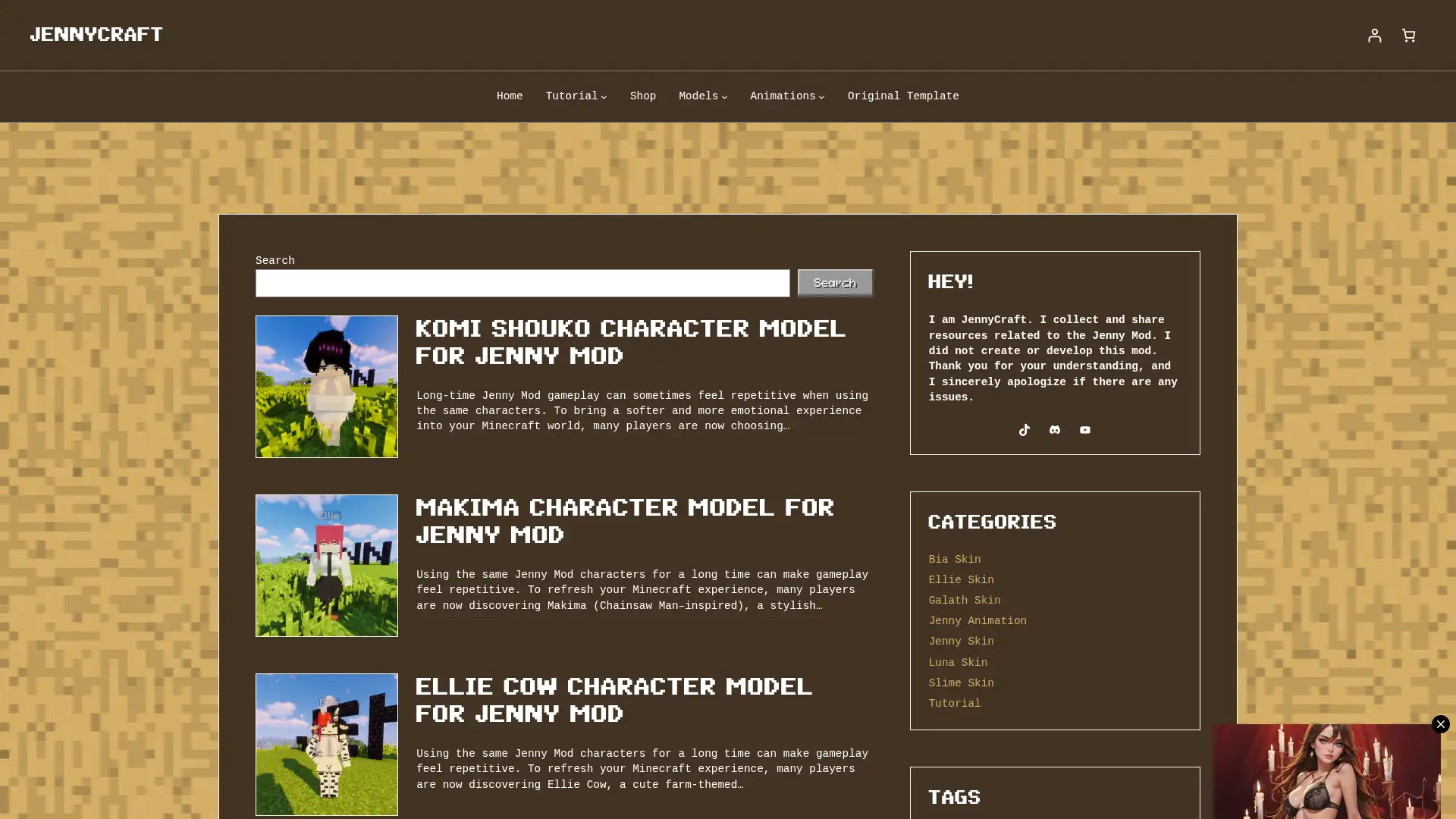 jennymodcraft.com screenshot