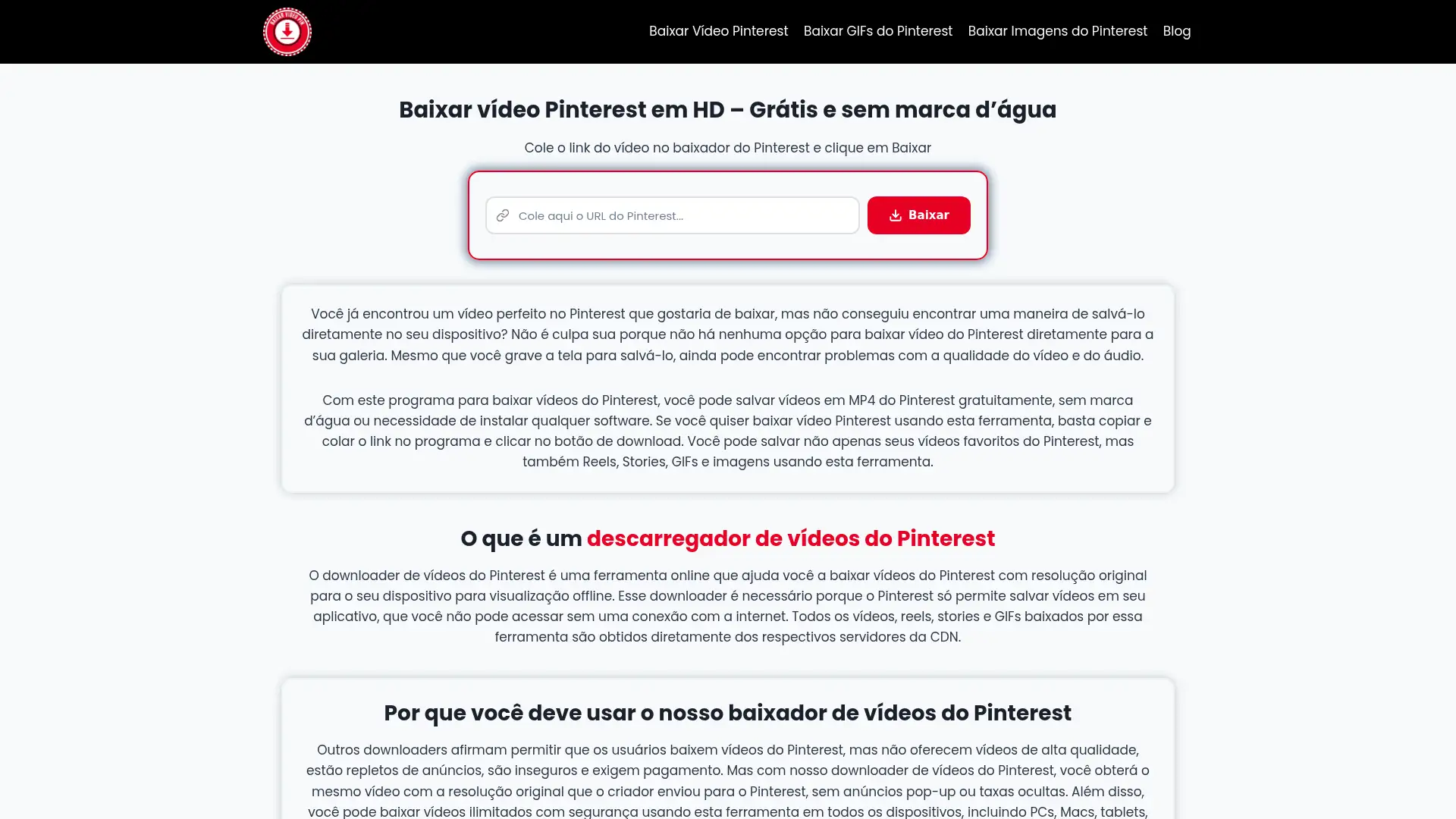 baixarvideopin.com.br screenshot