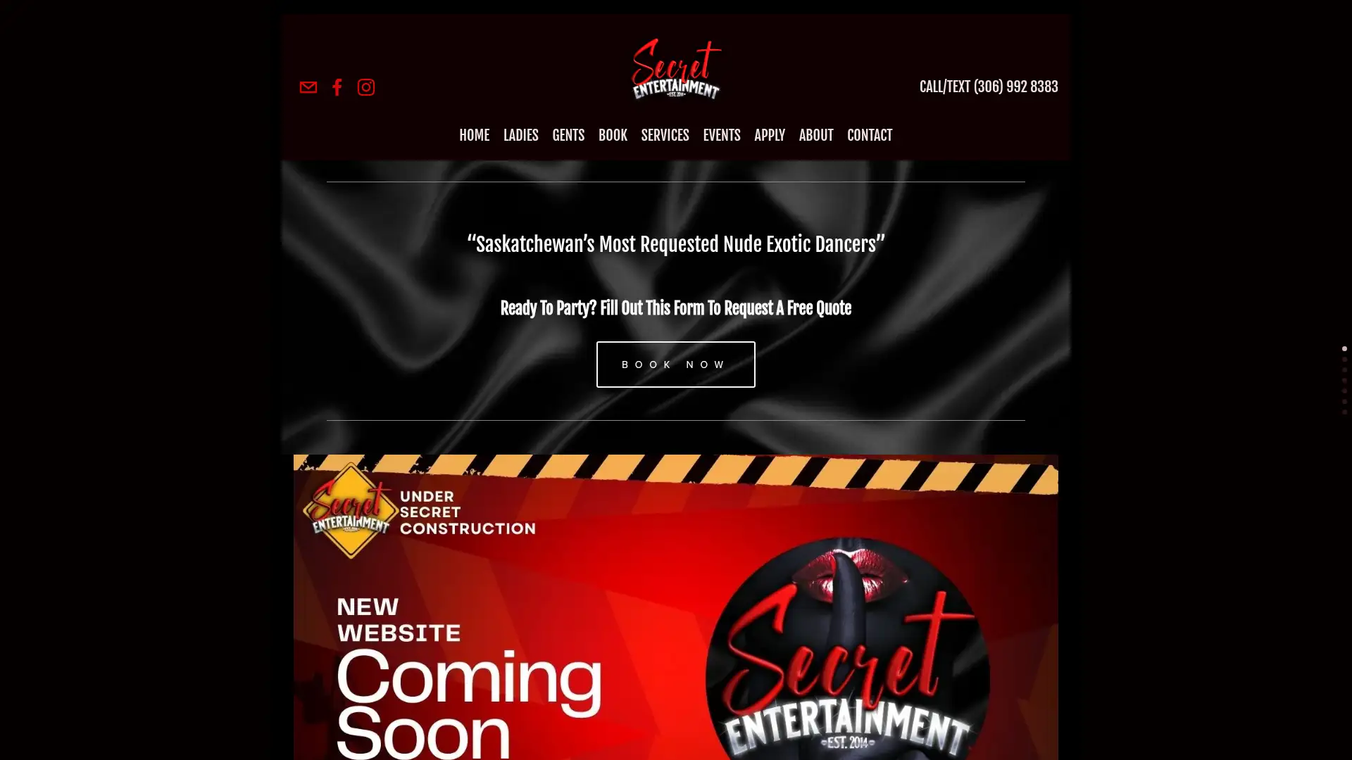 secretentertainment.ca screenshot