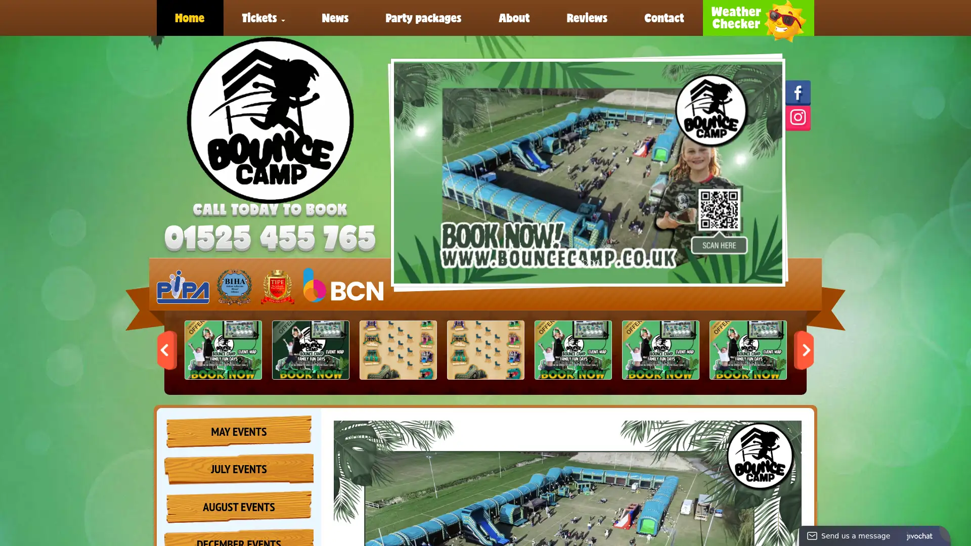 bouncecamp.co.uk screenshot
