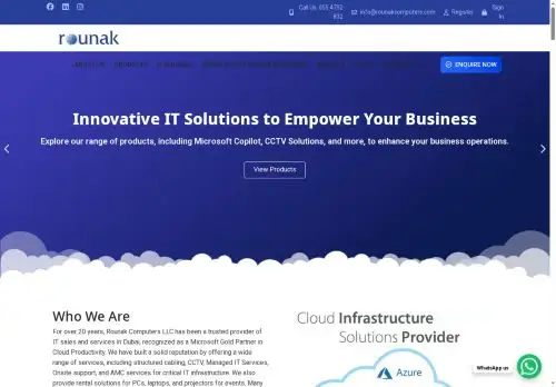 rounakcomputers.com screenshot