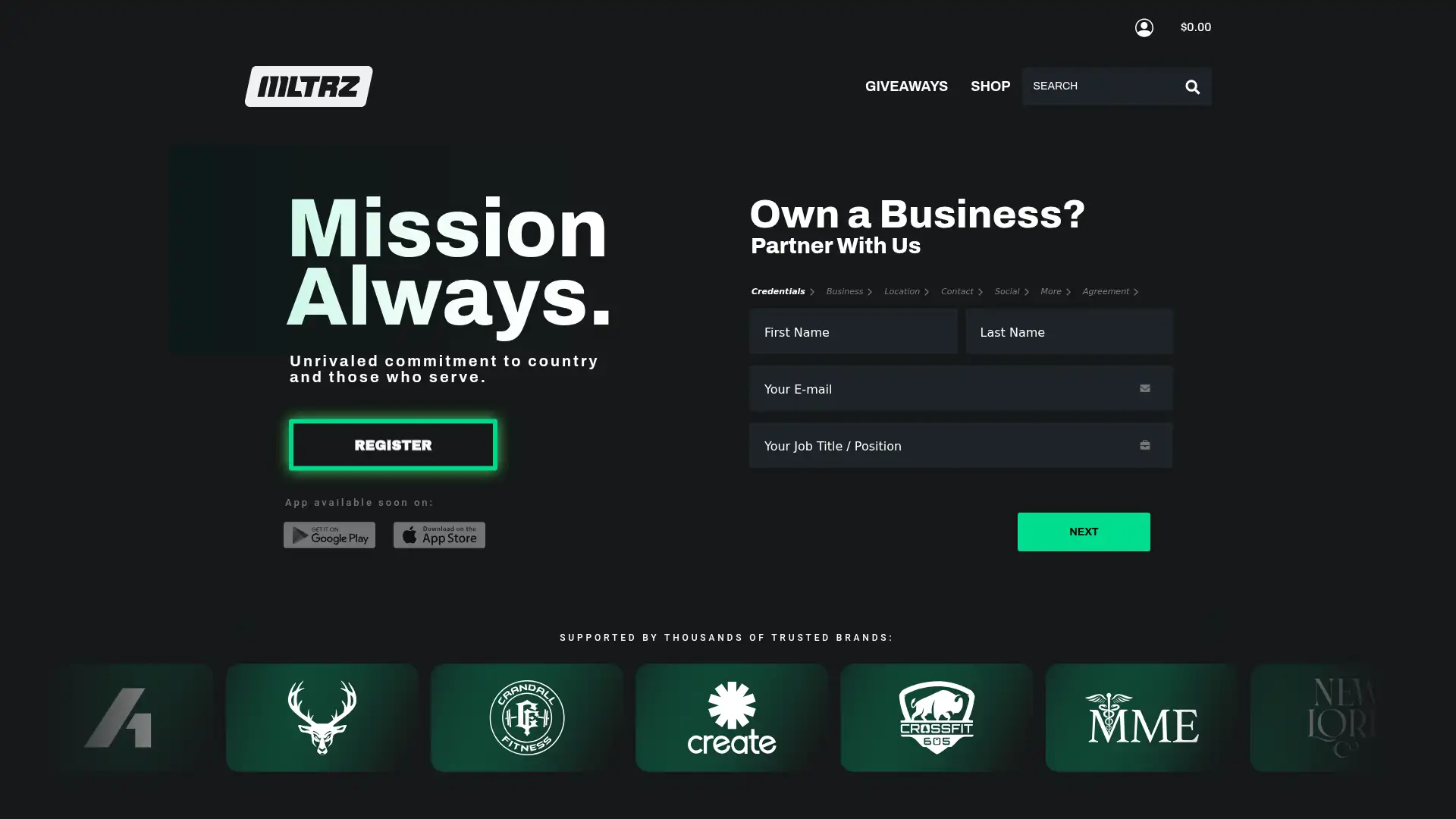 militarize.com screenshot