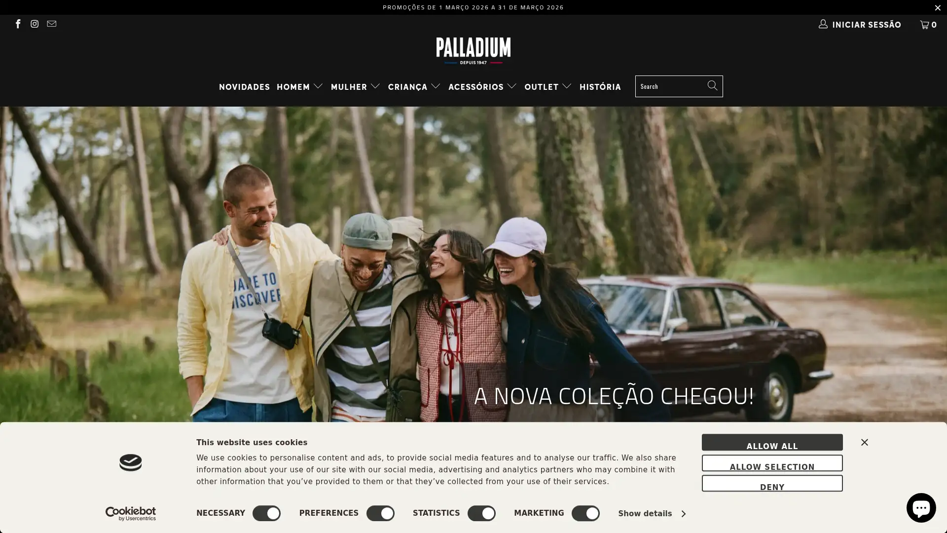 palladiumboots.pt screenshot