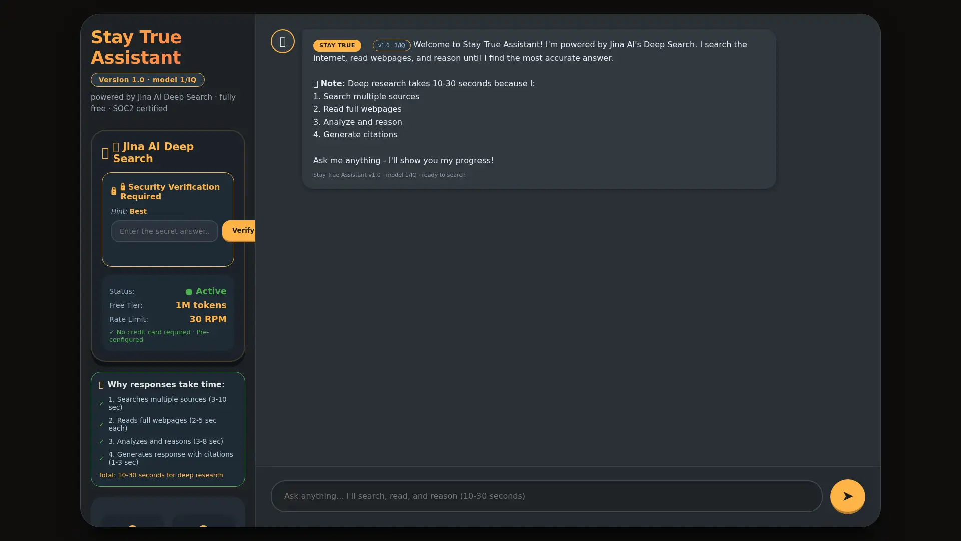 staytrueassistant.vercel.app screenshot