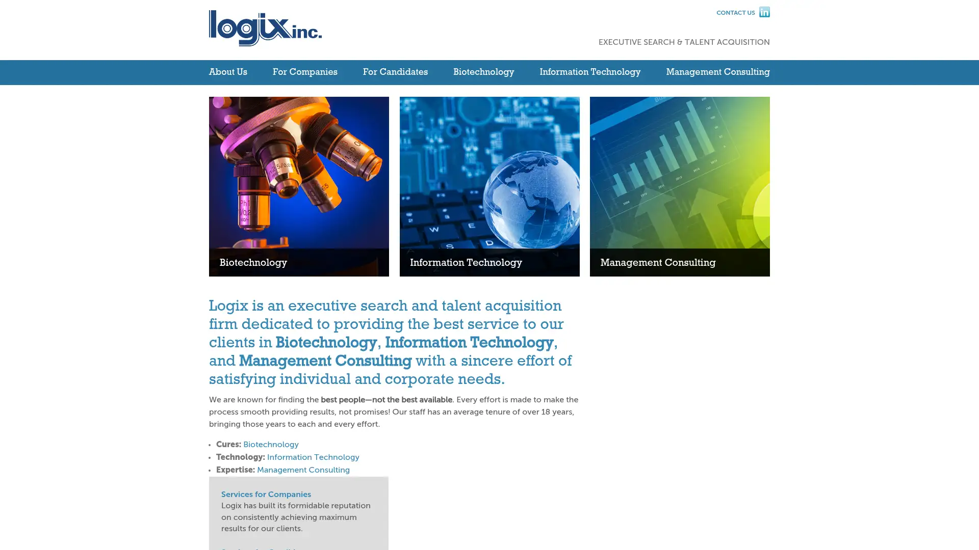 logixinc.com screenshot
