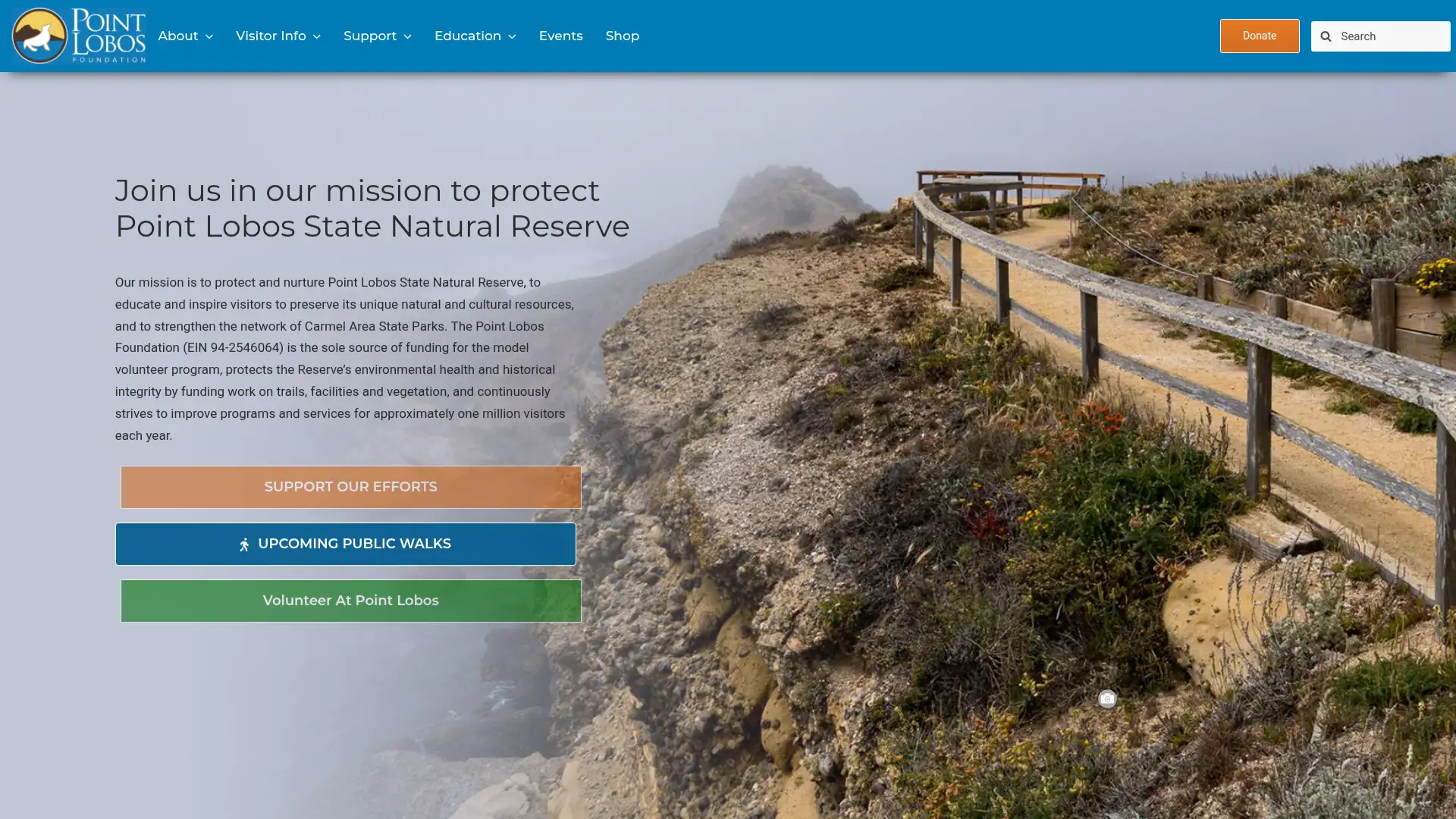 pointlobos.org screenshot
