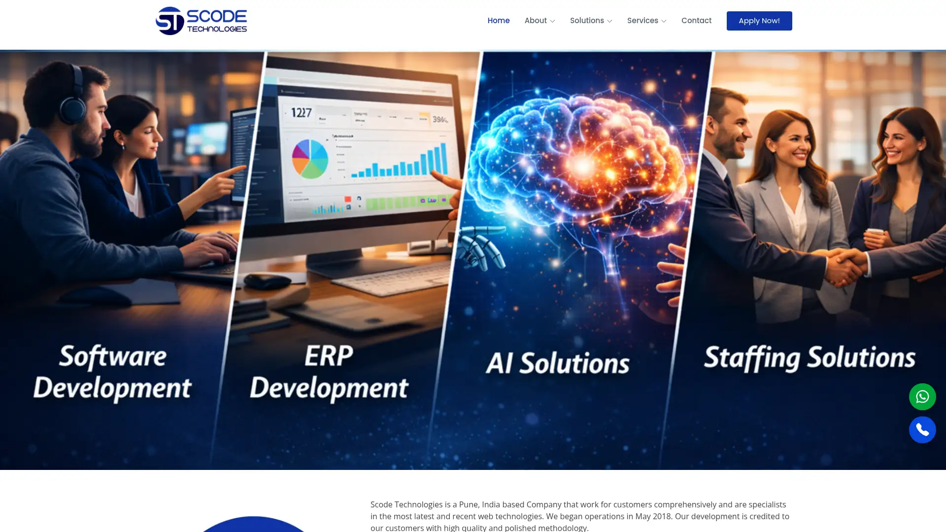 scodetechnologies.in screenshot