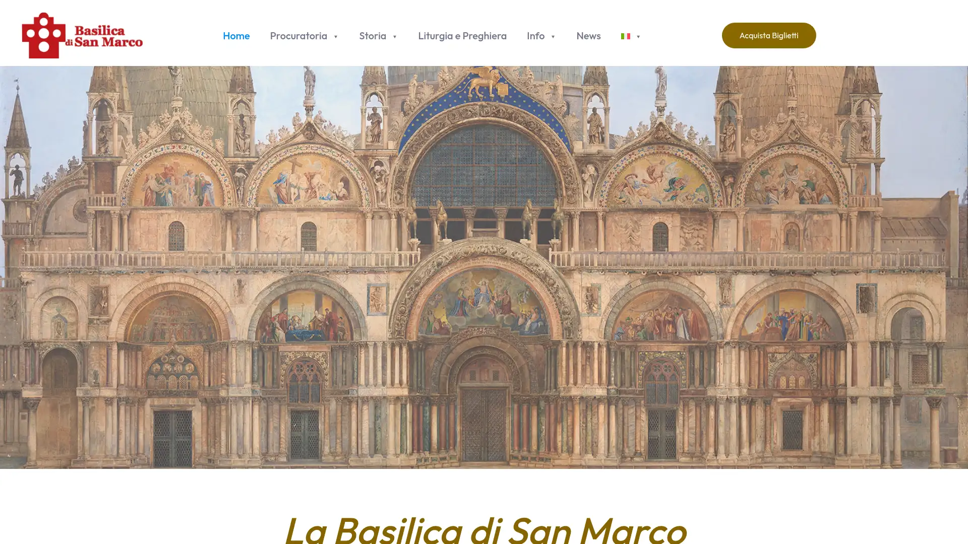 basilicasanmarco.it screenshot