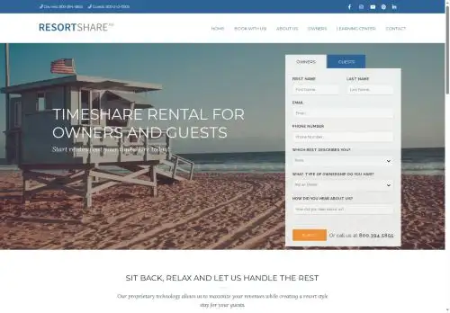 resortshare.com screenshot
