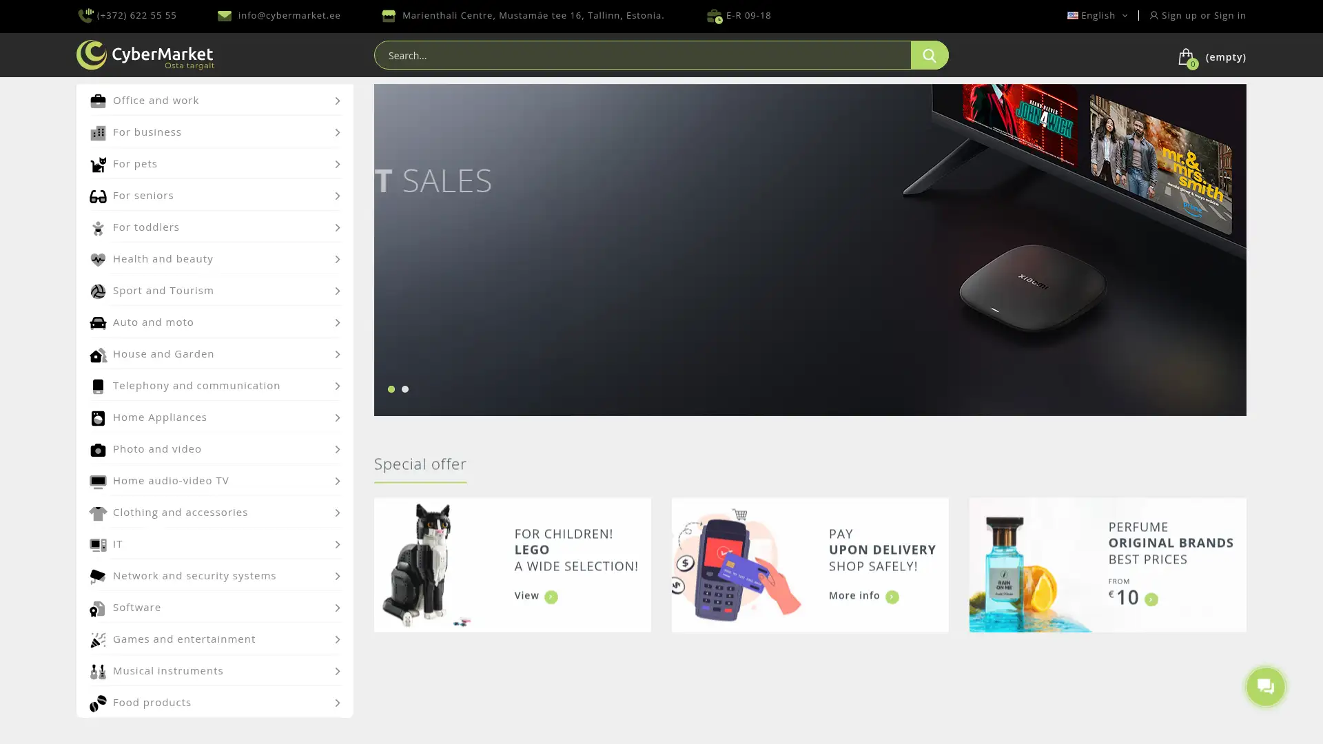 cybermarket.ee screenshot