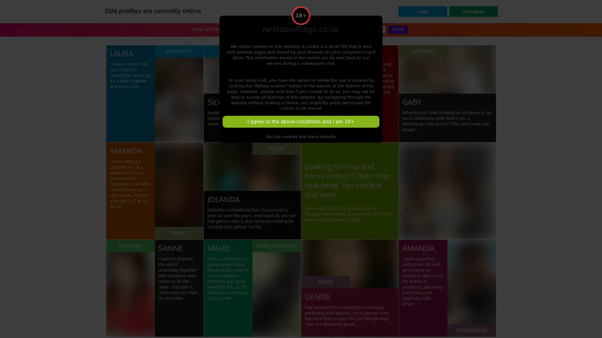 nextdoorflings.co.uk screenshot