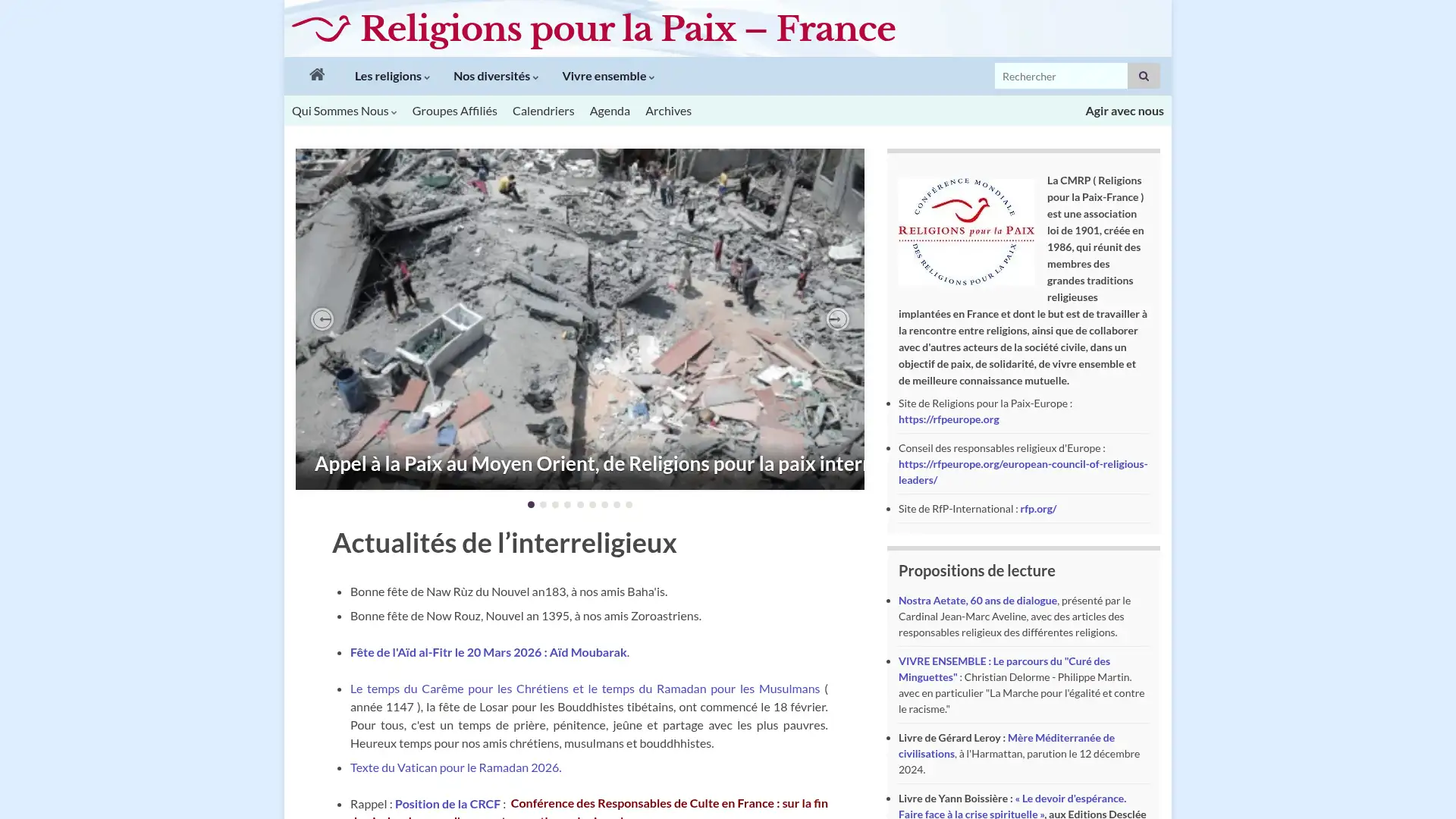 religionspourlapaix.org screenshot