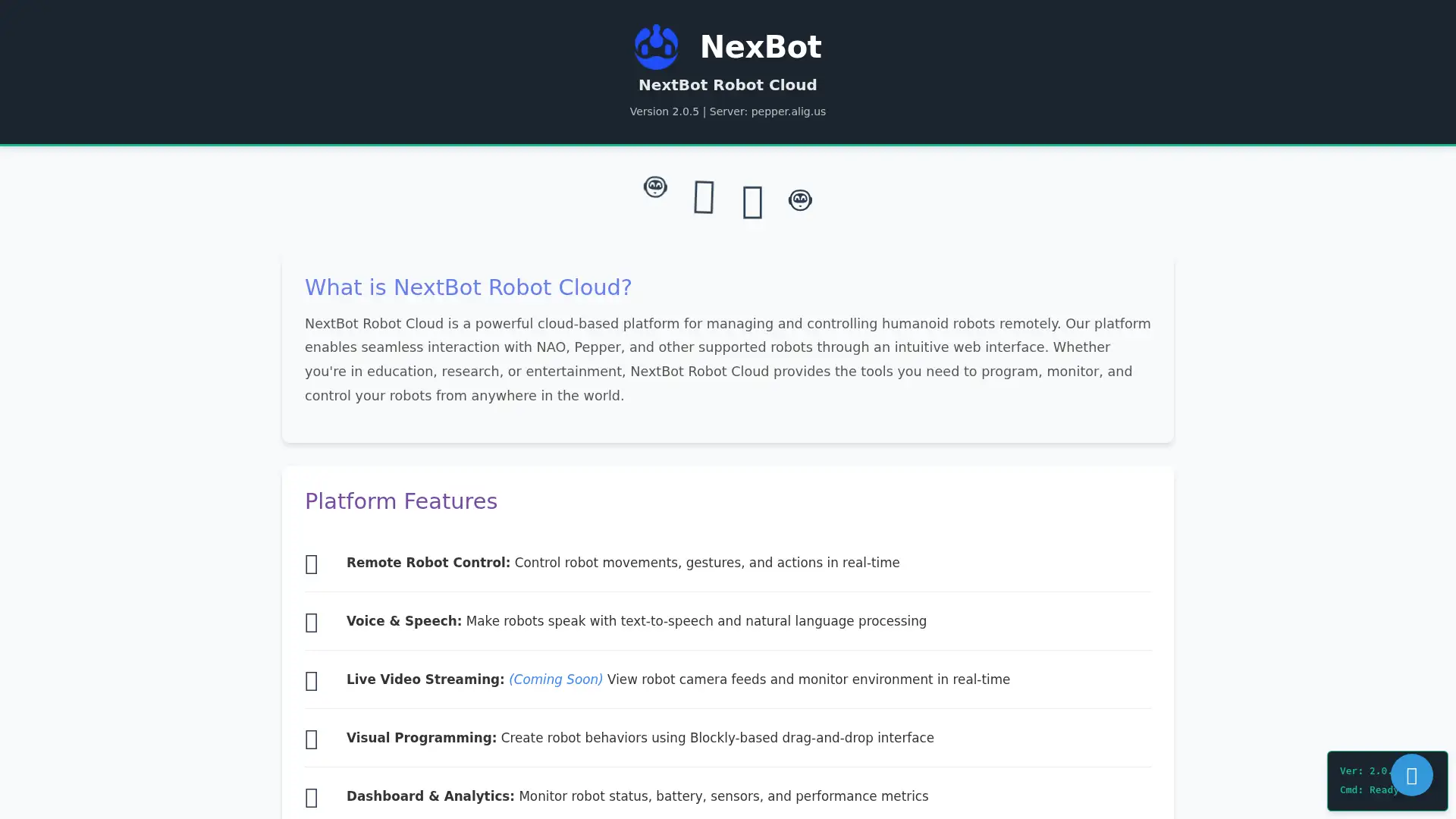nexbot.cloud screenshot