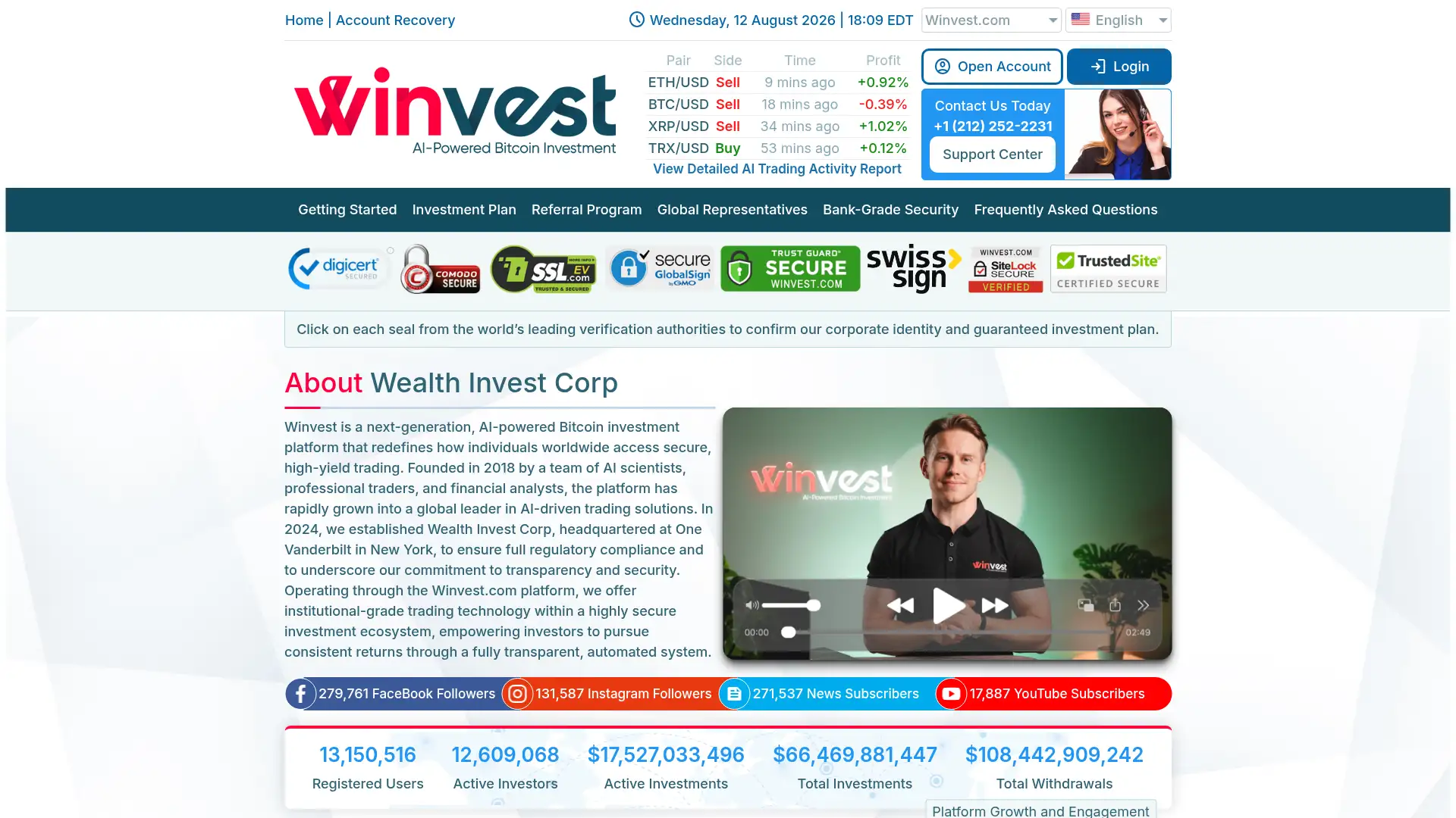 winvest.com screenshot