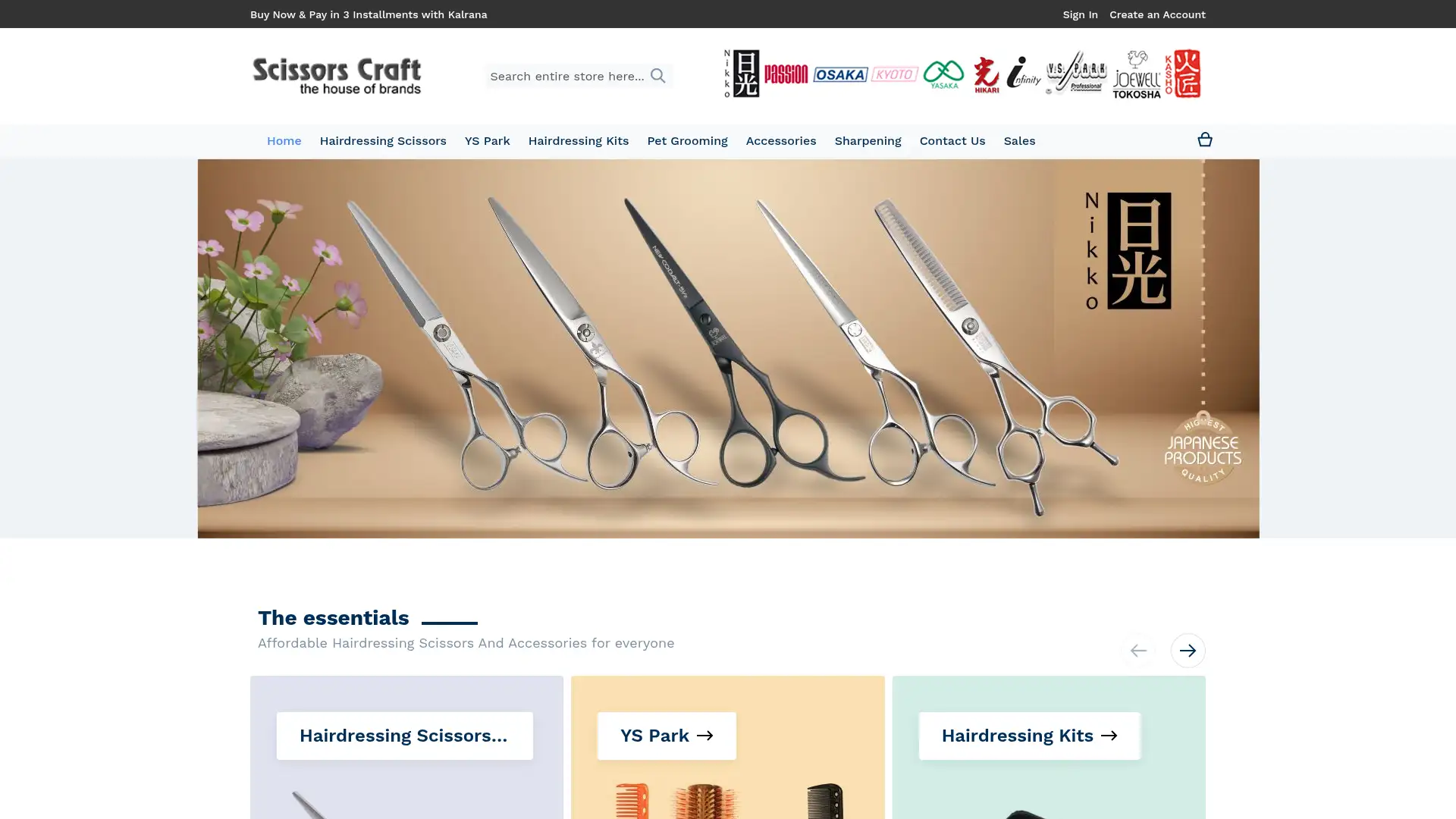 scissorscraft.co.uk screenshot