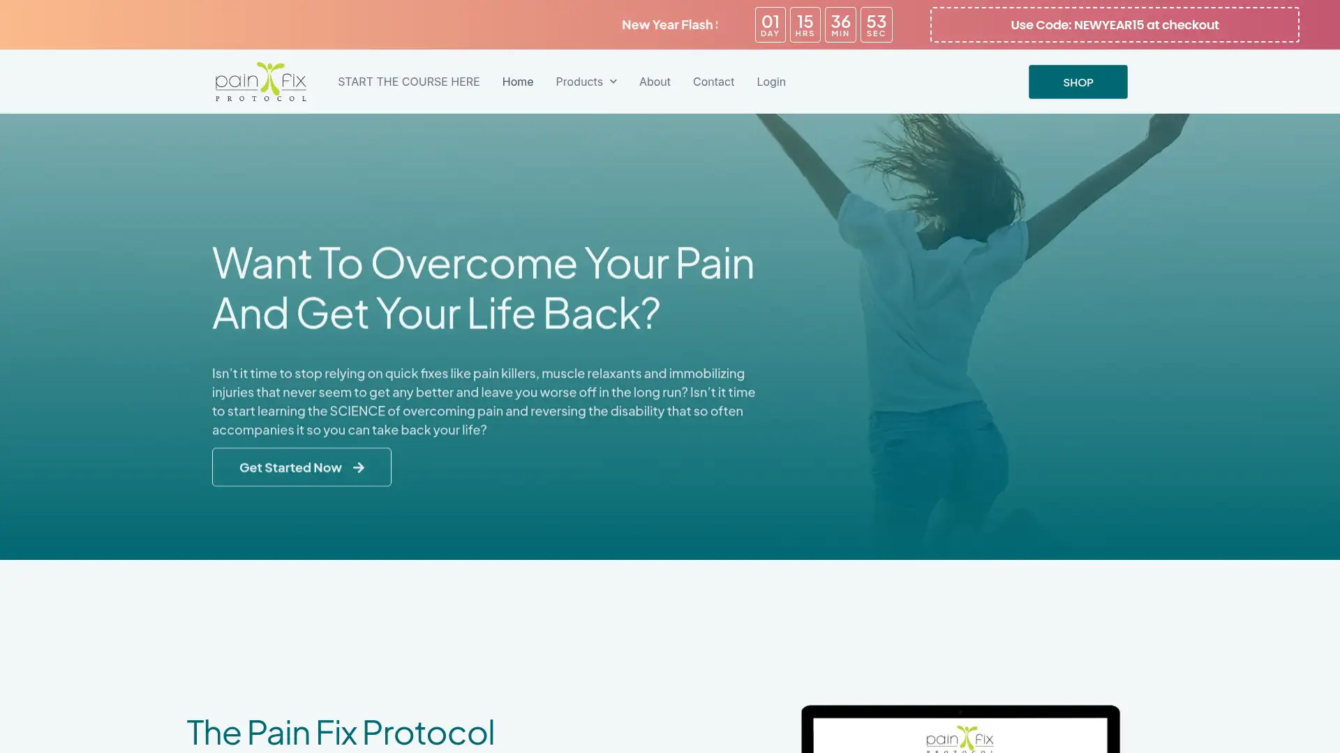 painfixprotocol.com screenshot