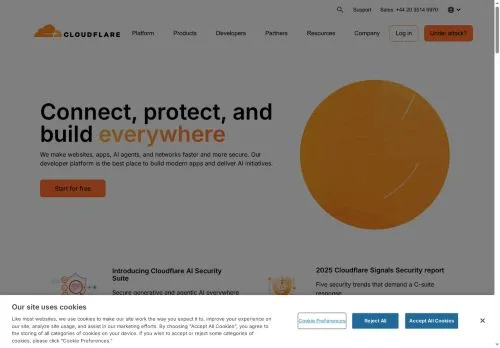 cloudflare.com screenshot