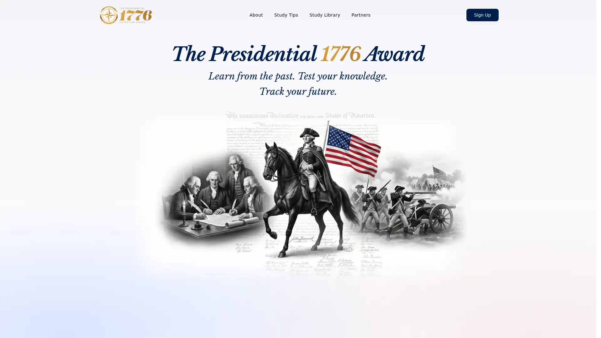 presidential1776award.org screenshot