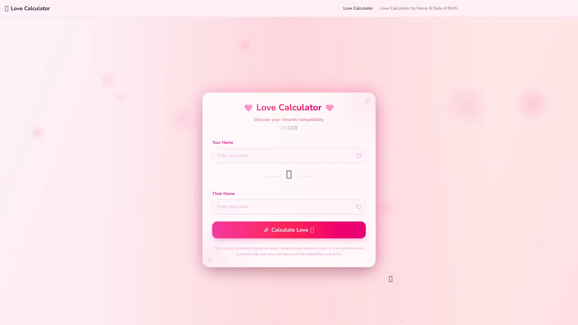 lovecalculator.vip screenshot