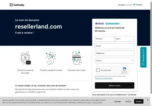 resellerland.com screenshot