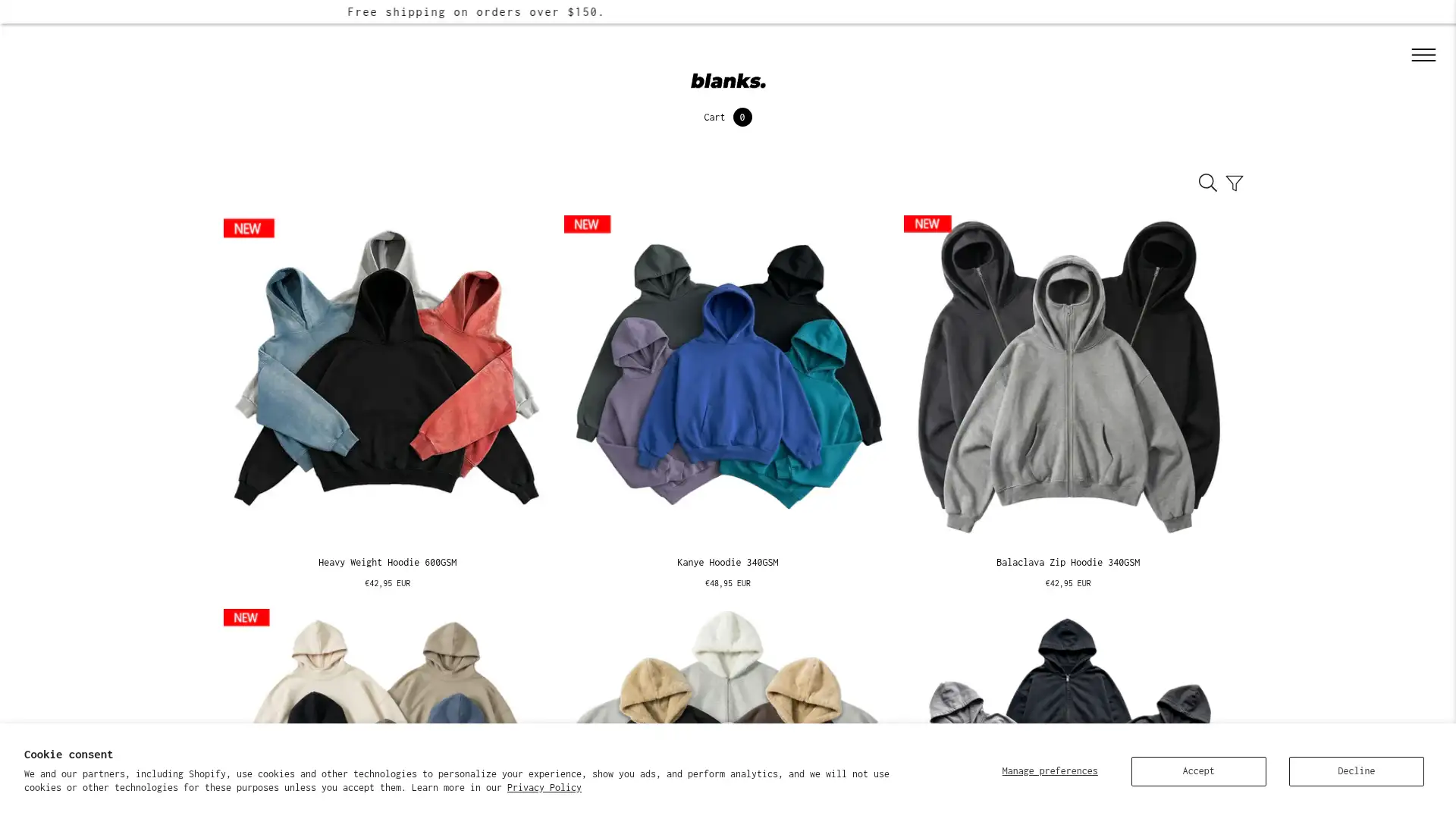 gblanks.shop screenshot