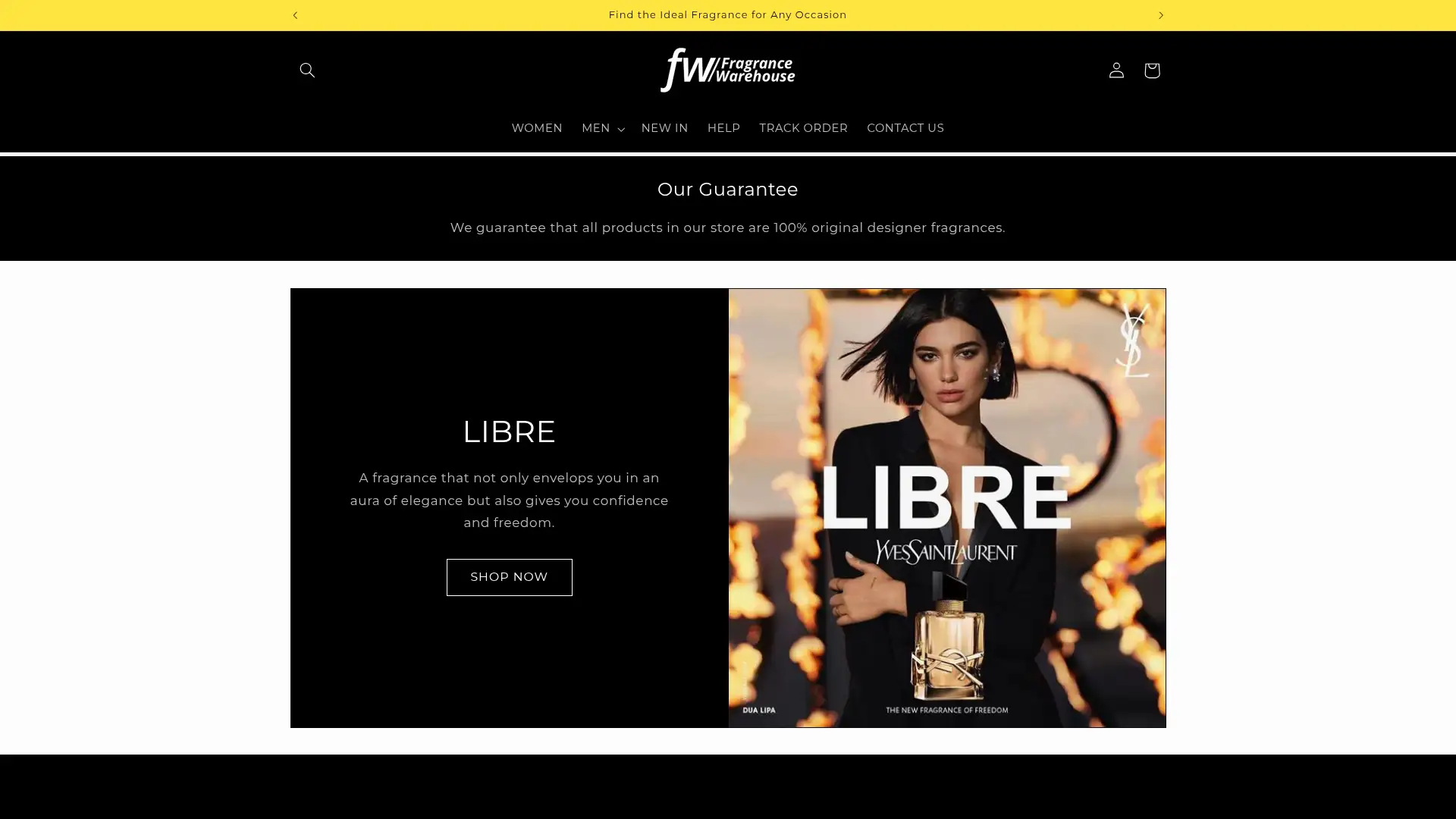 fragrancewarehouse.co.za screenshot