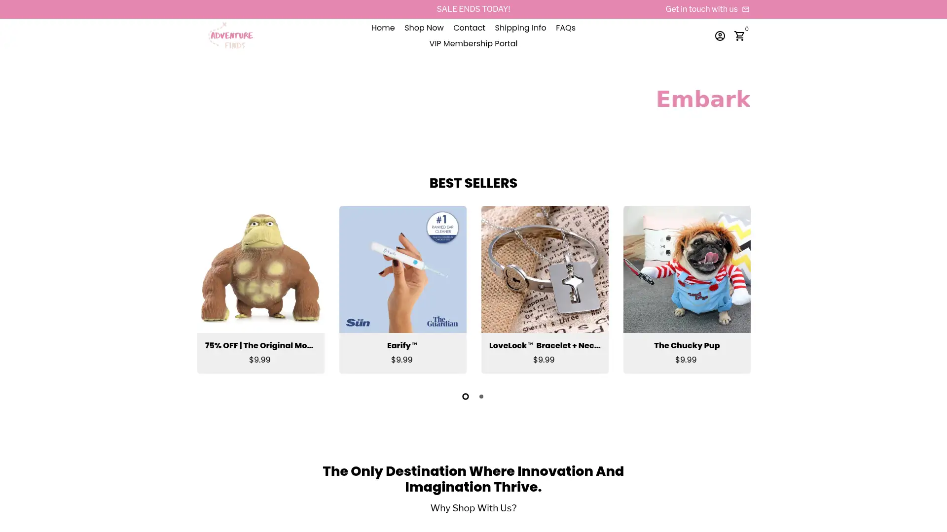 adventurefinds.co screenshot