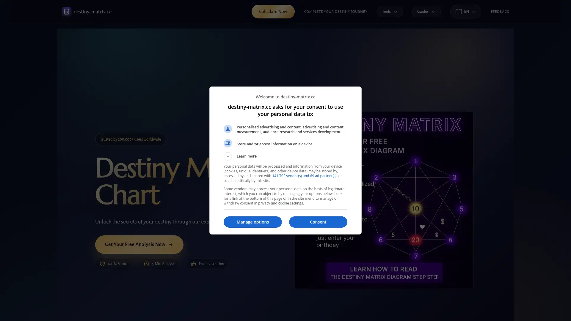 destiny-matrix.cc screenshot