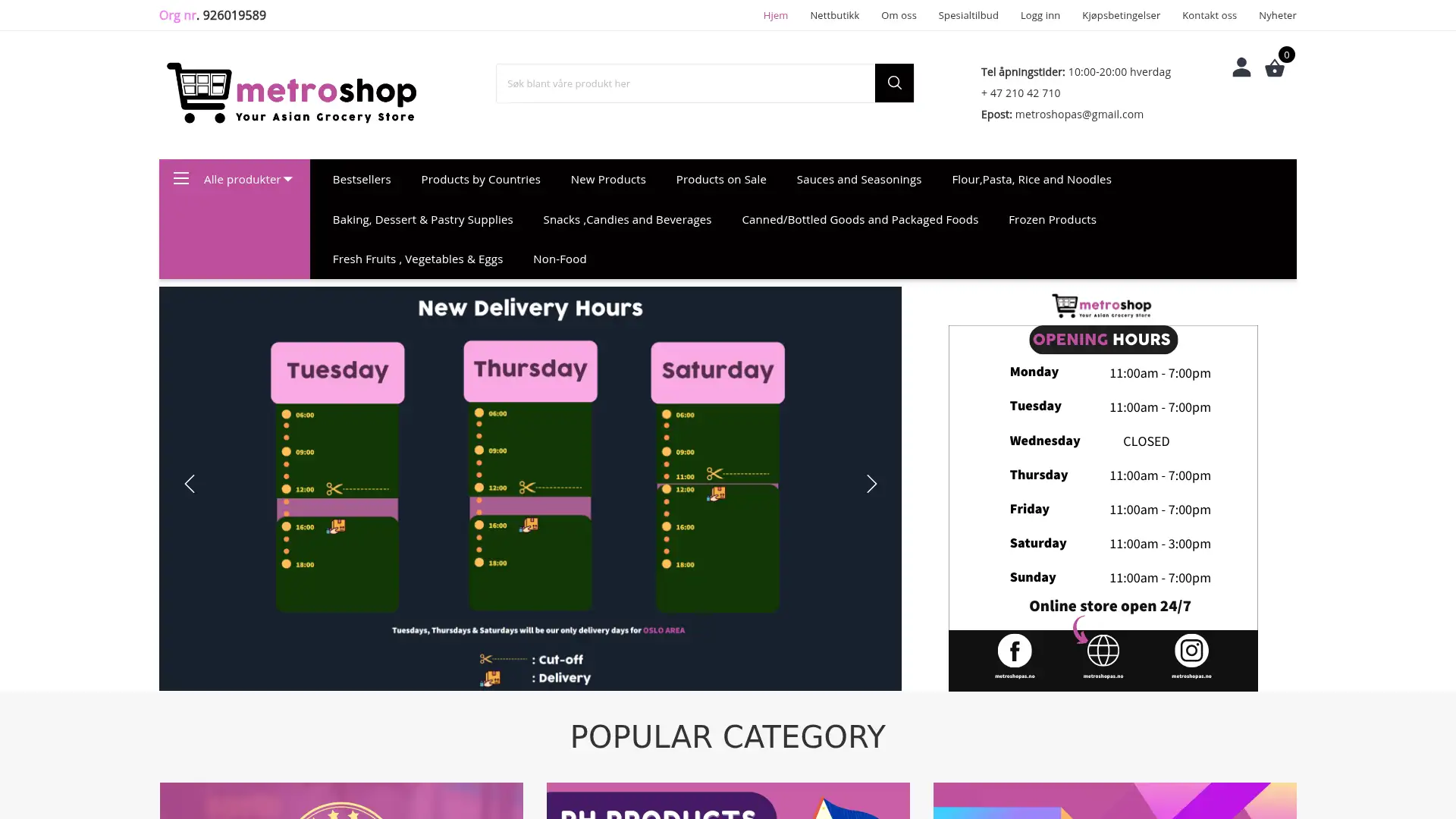 metroshopas.no screenshot