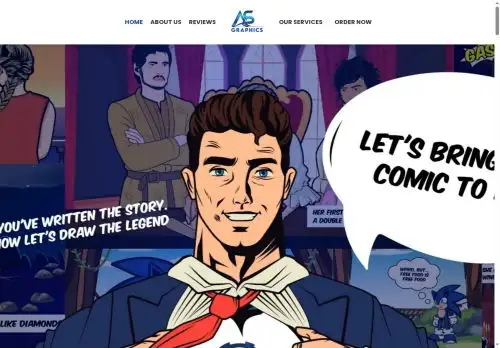 aandsgraphicsltd.com screenshot