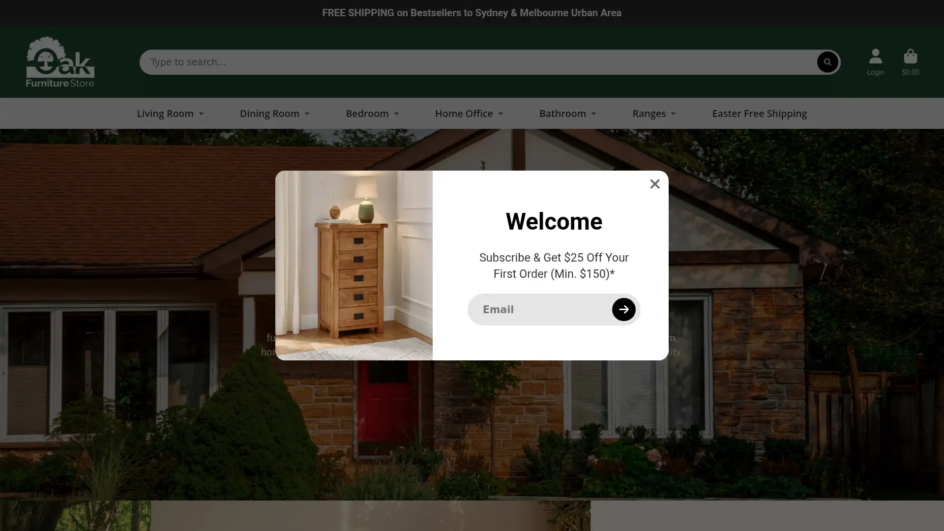 oakfurniturestore.com.au screenshot
