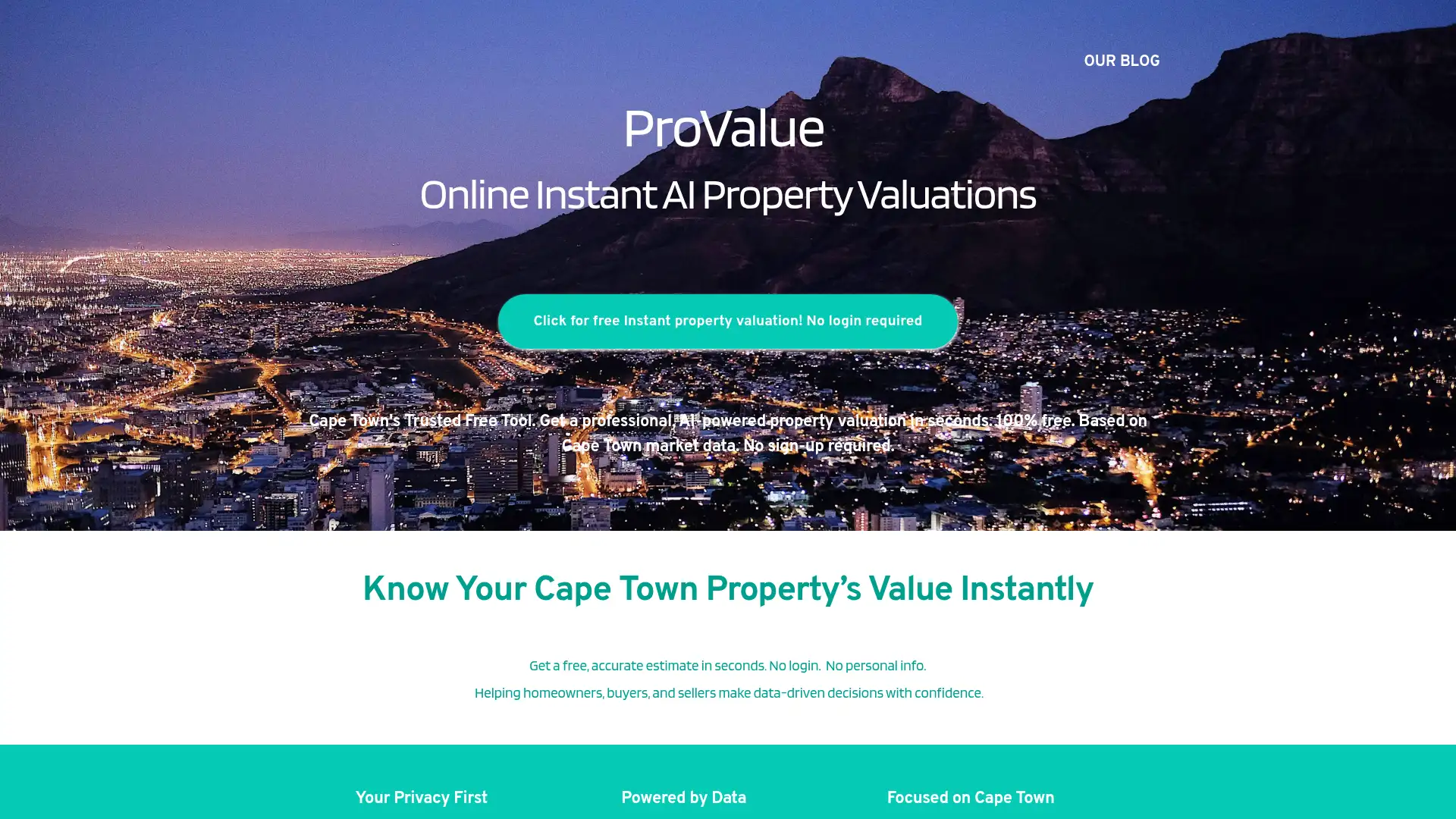 provalue.co.za screenshot