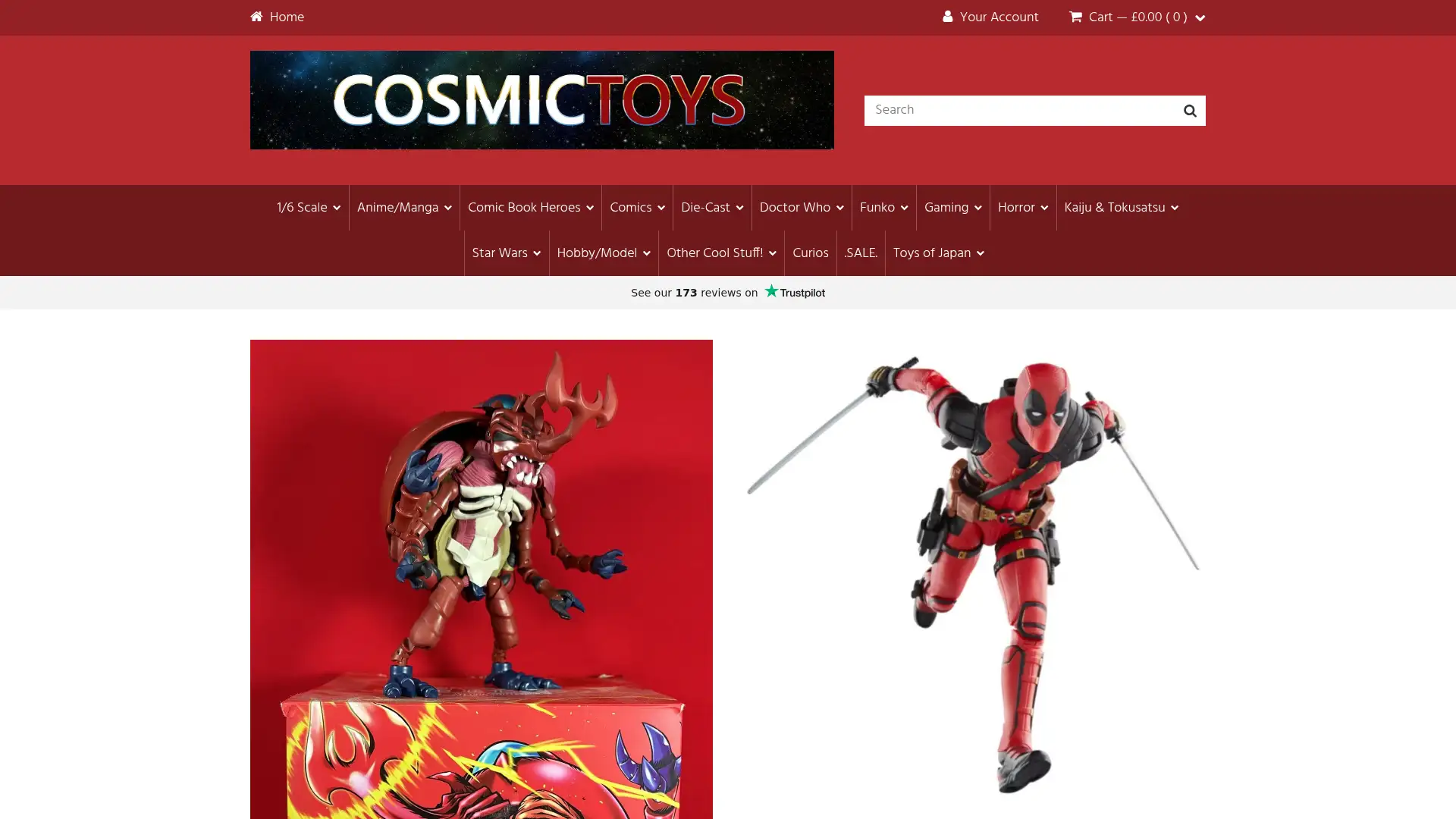 cosmictoys.co.uk screenshot